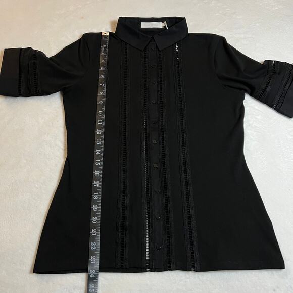 Anne Fontaine Marika Short Sleeve Button Up Shirt Size 40 (6-8) NEW Minimalist - Picture 10 of 10